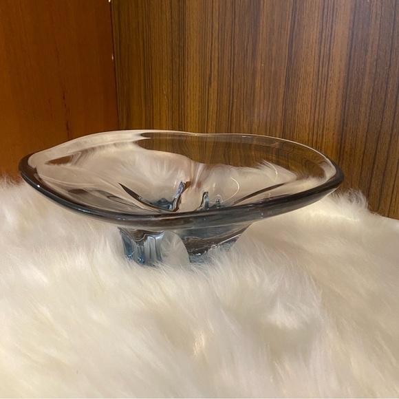 Vintage 1960’s rare skrdlovice glass footed designed by Frantisek Zemek - Picture 11 of 12